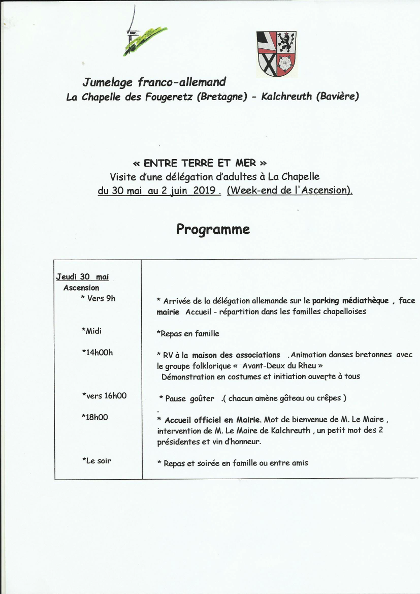 programme ascension 2019