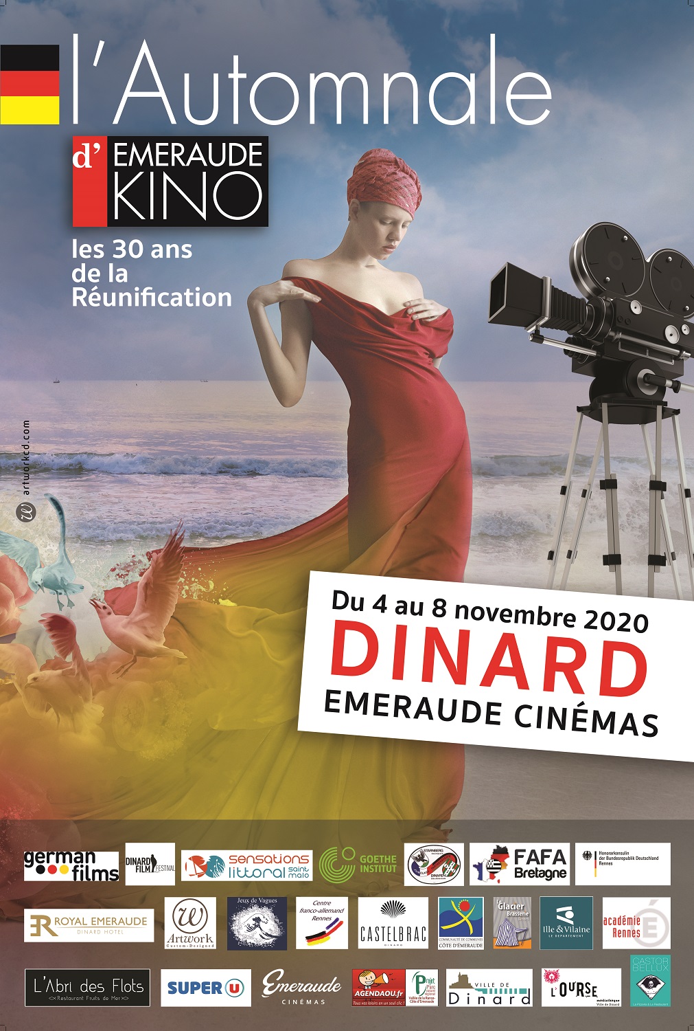 Affiche Automnale Dinard 2020 118x176 partenaires HD Copie