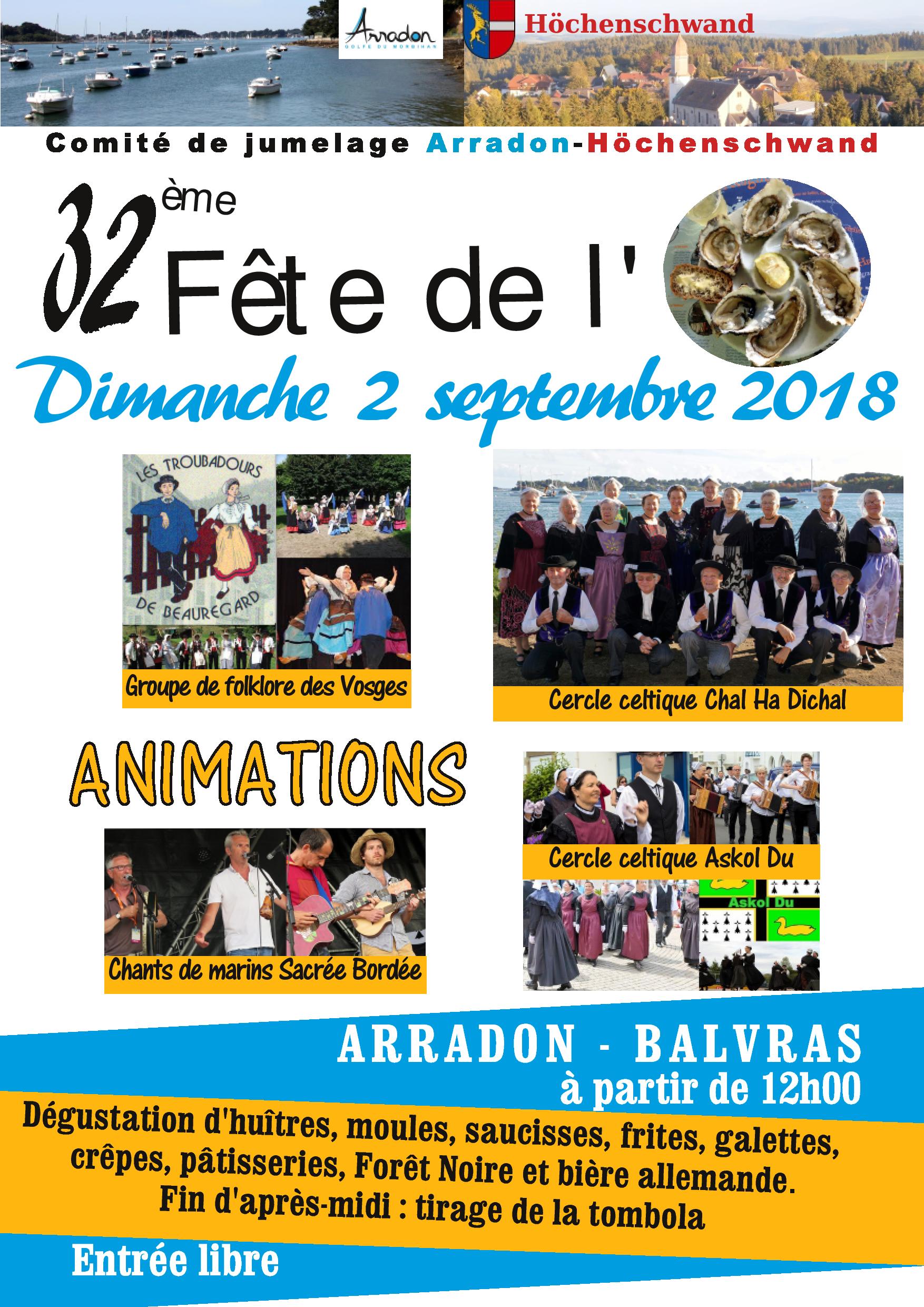Affiche Fete de huitre 2018